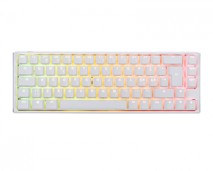 Ducky ONE 3 SF Pure White RGB Hotswap Tastatur [MX Silent Red]