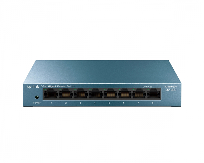 TP-Link LS108G Nettverk Switch 8-Ports Unmanaged, 10/100/1000Mbps