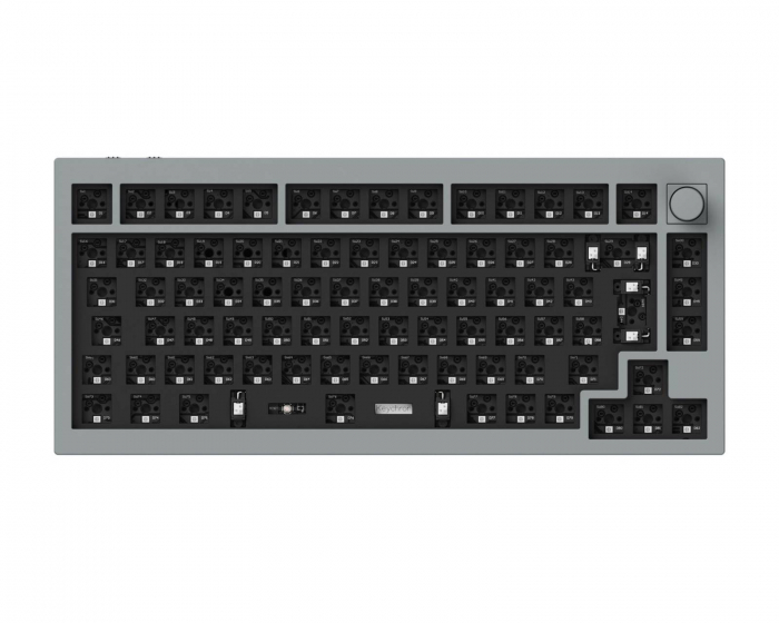 Keychron Q1 Pro QMK 75% ISO Barebone Hotswap Trådløst Tastatur - Silver Grey