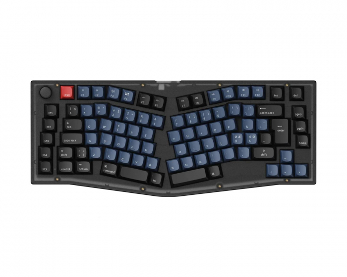 Keychron V10 QMK 75% RGB Knob Hotswap-Tastatur - Frosted Black [K Pro Red]