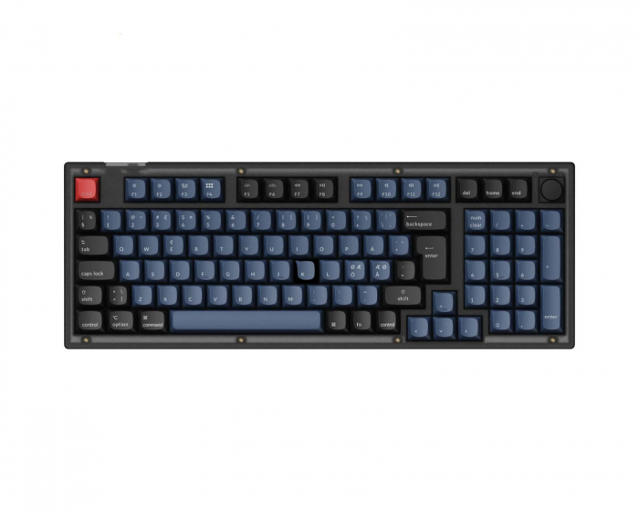 Keychron V5 QMK 96% RGB Knob Hotswap-Tastatur - Frosted Black [K Pro Red]