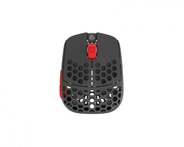 G-Wolves HSK Pro 4K Wireless Mouse - Fingertip Trådløs Gaming Mus - Grå/Rød
