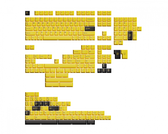 Wuque Studio WS Basic Yellow Keycaps