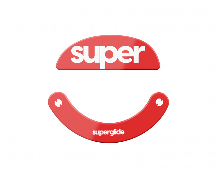 Superglide Version 2 Glas Skates til Pulsar Xlite Series - Rød