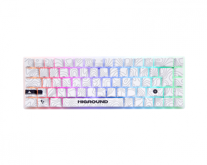 Higround SNOWSTONE Base 65 Hotswap Gaming Tastatur - ISO Nordic [White Flame]