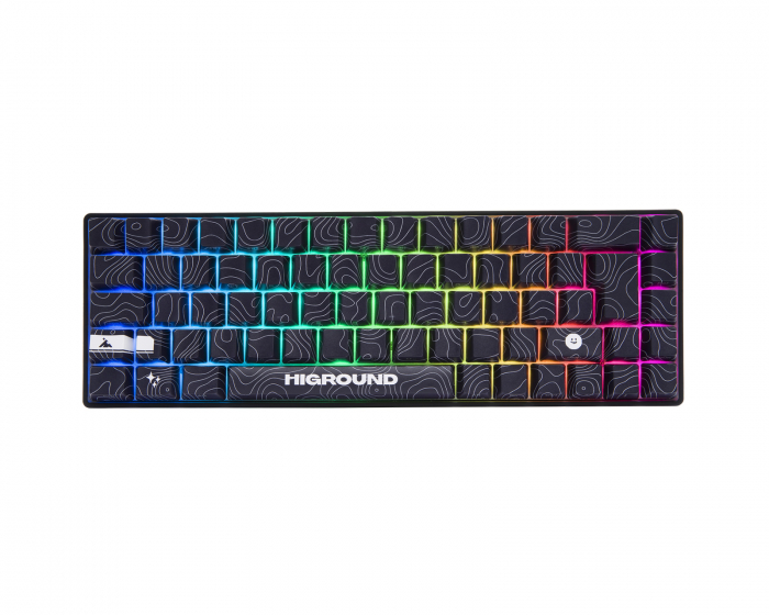 Higround BLACKICE Base 65 Hotswap Gaming Tastatur - ISO UK [White Flame]