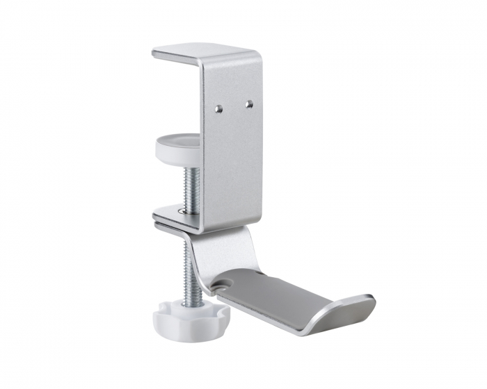 MaxMount Clamp-On Headset Stand - Hodetelefon Stativ - Sølv