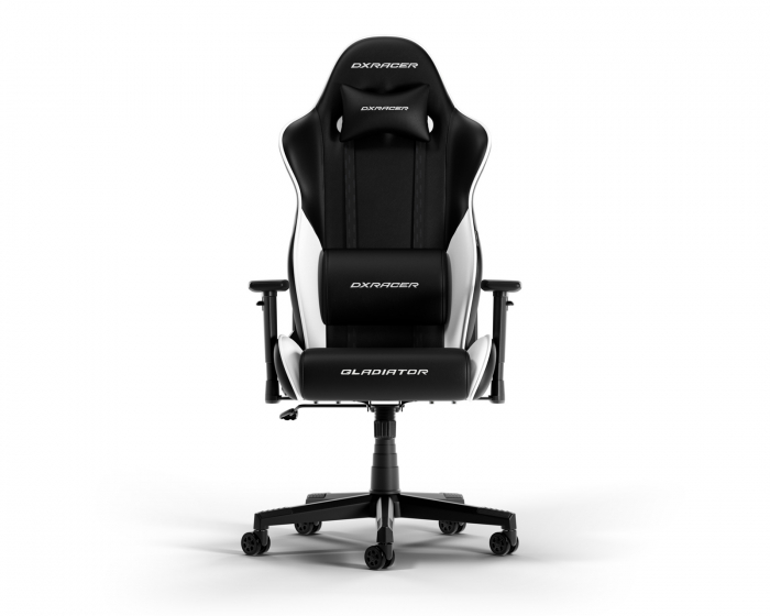 DXRacer GLADIATOR L Svart & Hvit PVC Lær