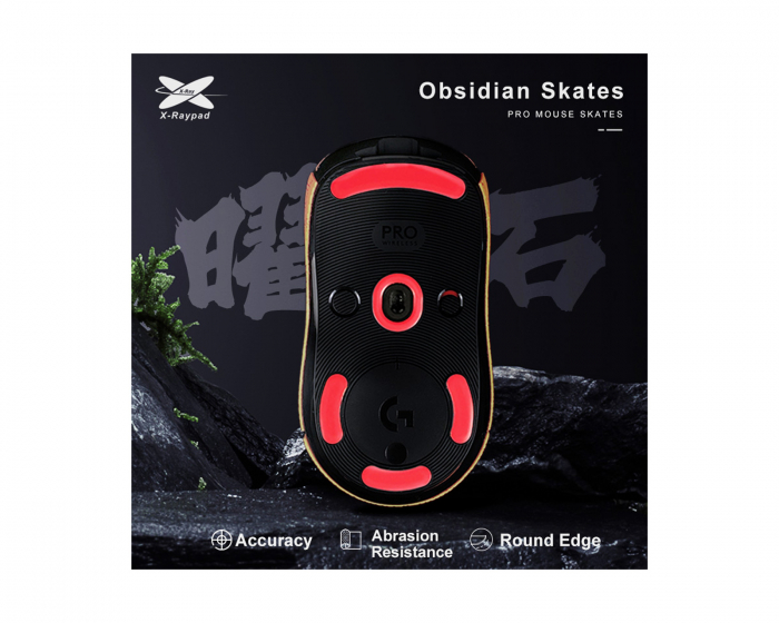 X-raypad Obsidian Mouse Skates Logitech G Pro Wireless