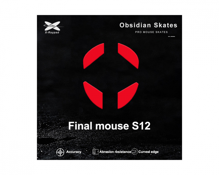 X-raypad Obsidian Mouse Skates Finalmouse Ultralight 2 / Starlight 12 Small