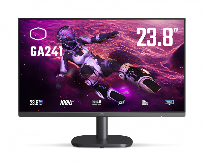 Cooler Master GA241 23.8″ FHD VA 100Hz 1ms Gamingskjerm