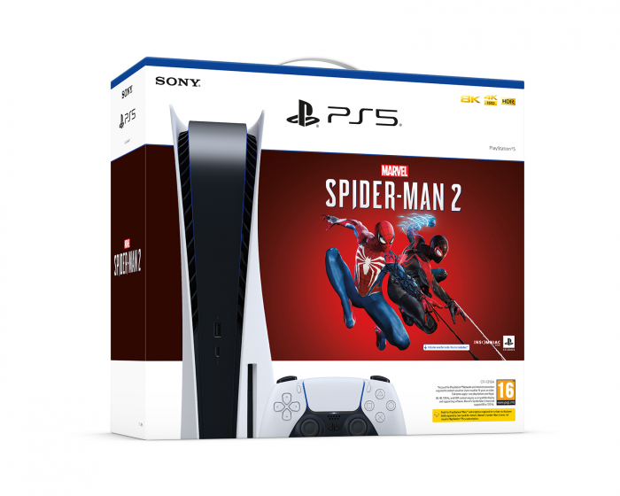 Sony PlayStation 5 (PS5) Standard Edition - Marvels Spider-Man 2 Bundle -  MaxGaming.no