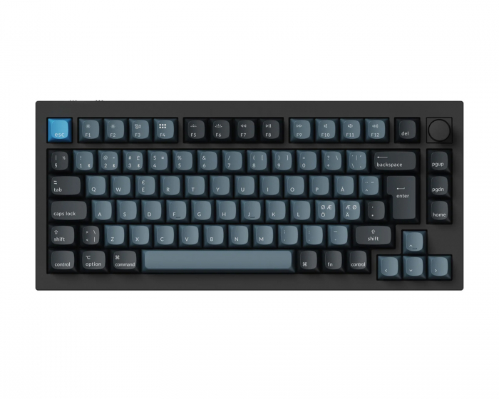 Keychron Q1 Pro QMK 75% RGB Knob Hotswap Trådløst Tastatur - Black [K Pro Red]