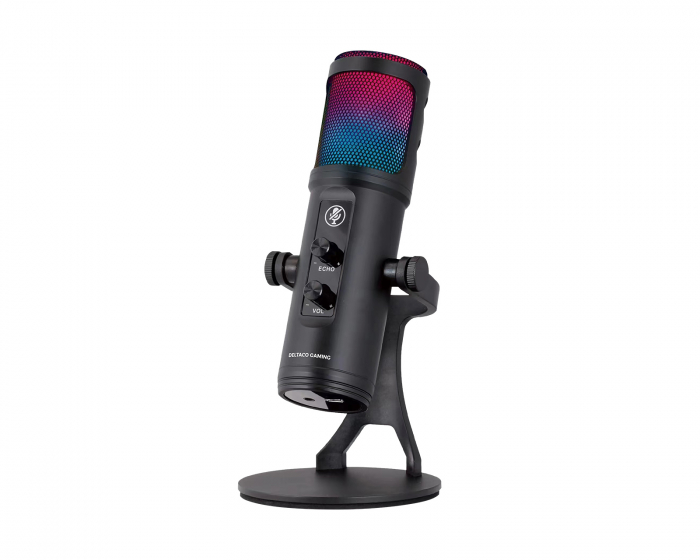Deltaco Gaming USB Gaming Mikrofon RGB - Svart