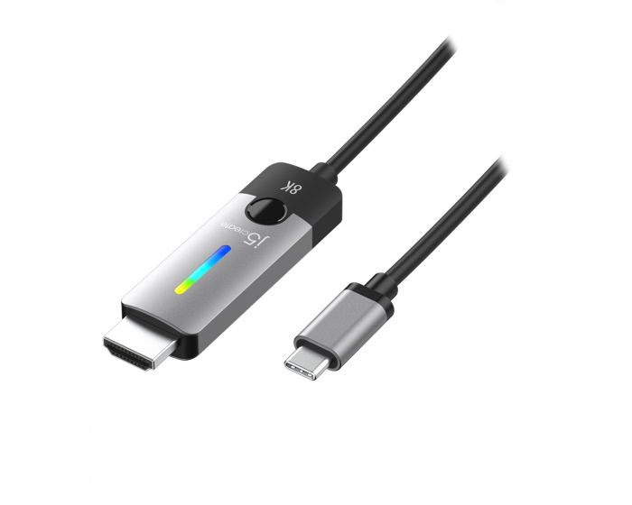 j5create USB-C til HDMI-Kabel 2.1 8K - 1.8m