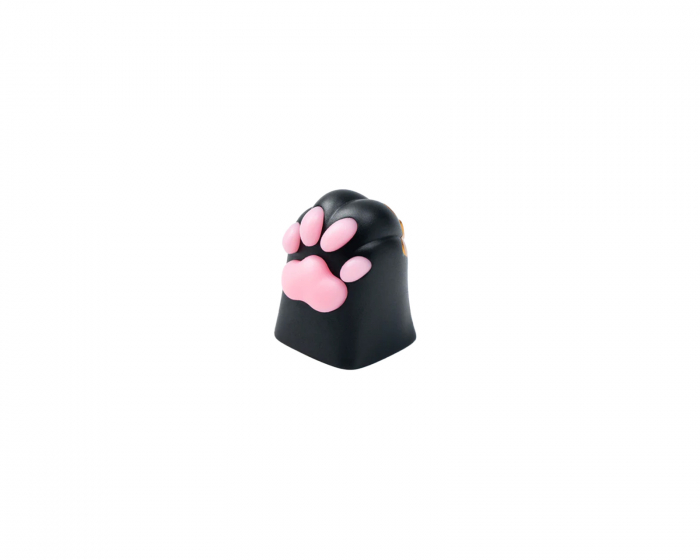 Keychron Kitty Paw Silicone Aluminum Alloy Artisan Keycap - Svart