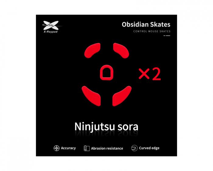 X-raypad Obsidian Mouse Skates til Ninjutso Sora