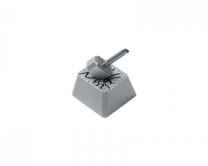 Keychron Hammer Aluminum Alloy Artisan Keycap - Sølv