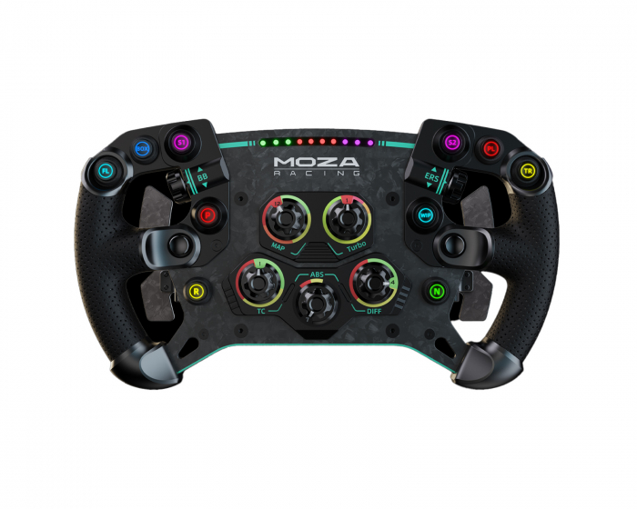 Moza Racing GS V2P Microfiber Leather GT Steering Wheel - 30cm Ratt for Racing