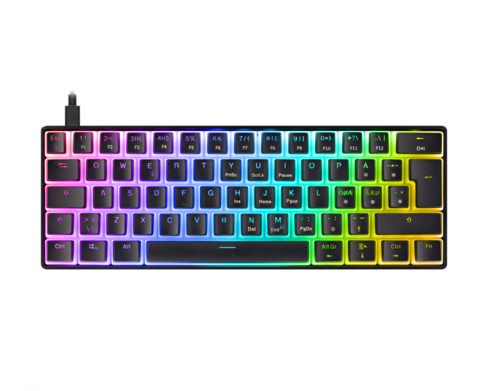 Deltaco Gaming DK475 RGB 60% Hotswap Mekaniskt Tastatur [Pink Linear] - Svart