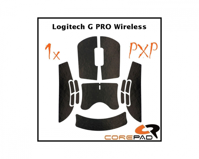 Corepad PXP Grips til Logitech G PRO Wireless - Black