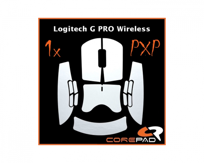 Corepad PXP Grips til Logitech G PRO Wireless - White