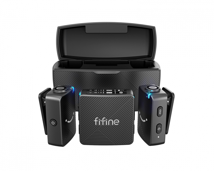 Fifine M9 Dual Wireless Microphone System - Trådløs Mikrofon