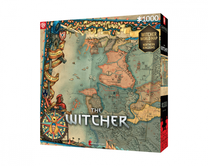 Good Loot Gaming Puzzle - The Witcher 3 The Northern Kingdoms Puslespill 1000 Brikker