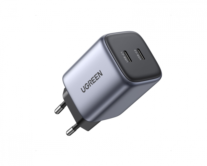 UGREEN Nexode Mini 45W Dual USB-C PD Vegglader - Svart