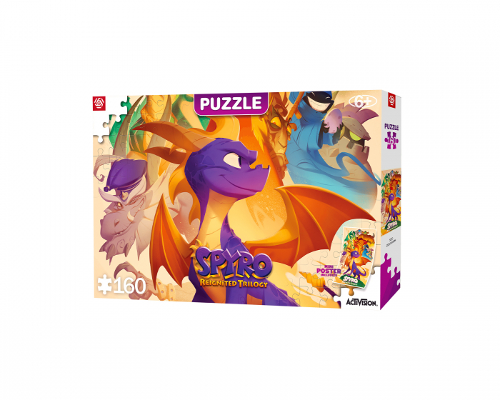 Good Loot Kids Puzzle - Spyro Reignited Trilogy Heroes Puslespill Barn 160 Brikker