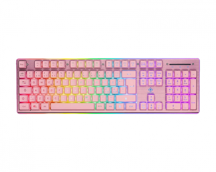 Deltaco Gaming PK75 RGB Gaming Tastatur - Rosa