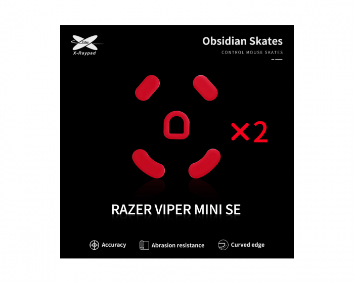 X-raypad Obsidian Mouse Skates til Viper Mini SE