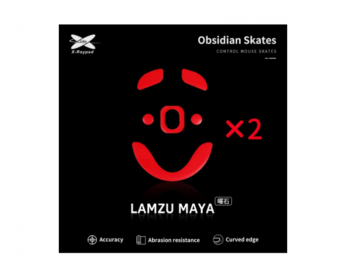 X-raypad Obsidian Mouse Skates til Lamzu Maya