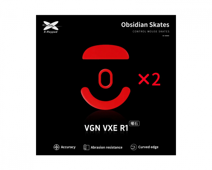 X-raypad Obsidian Mouse Skates til VGN/VXE Dragonfly R1