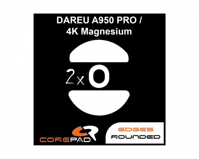 Corepad Skatez PRO til Dareu A950 PRO/A950 PRO 4K/A950 PRO 4K Magnesium