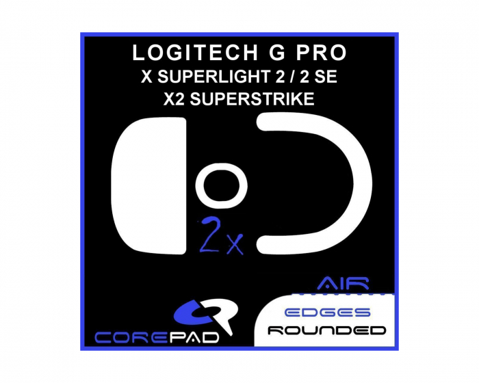 Corepad Skatez AIR til LogitechG PRO X SUPERLIGHT 2 / 2 SE & X2 SUPERSTRIKE