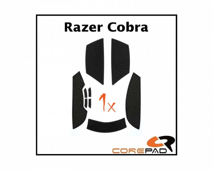 Corepad Soft Grips til Razer Cobra Wired/Wireless - Svart