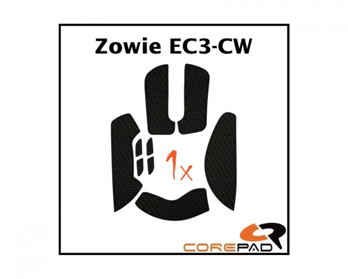 Corepad Soft Grips til Zowie EC3-CW - Svart