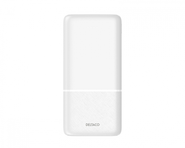 Deltaco 20.000 mAh Powerbank - Hvit