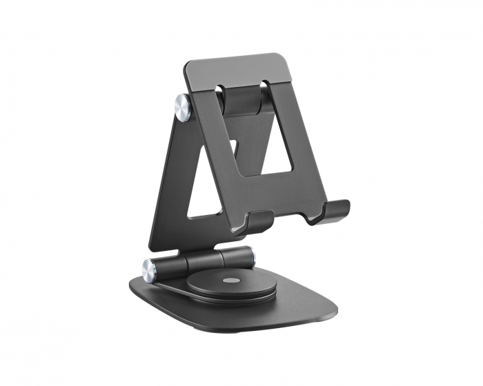 MaxMount Aluminium Tablett og Mobilholder - Svart