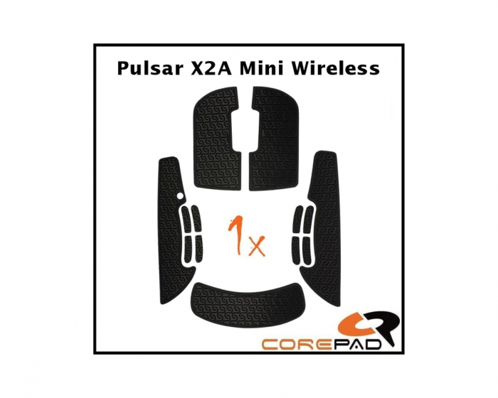 Corepad Soft Grips til Pulsar X2A Mini Wireless - Svart