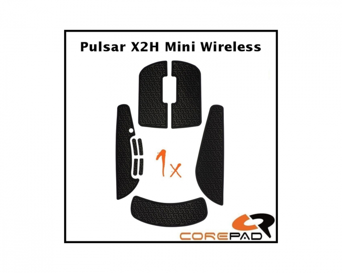 Corepad Soft Grips til Pulsar X2H Mini Wireless - Svart