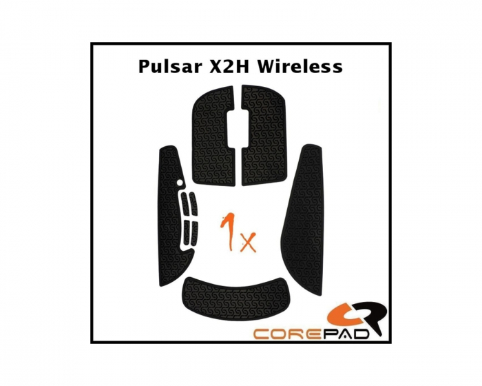 Corepad Soft Grips til Pulsar X2H Wireless - Svart