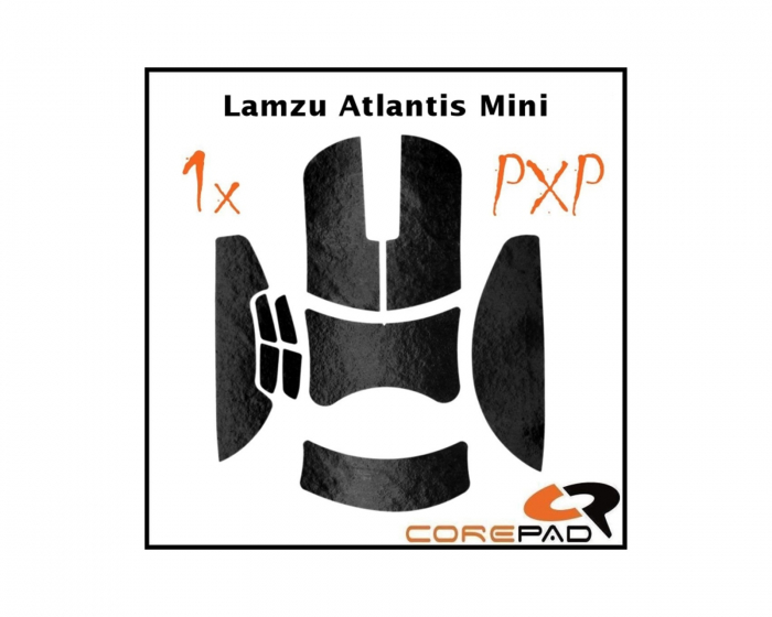 Corepad PXP Grips til Lamzu Atlantis Mini - Svart