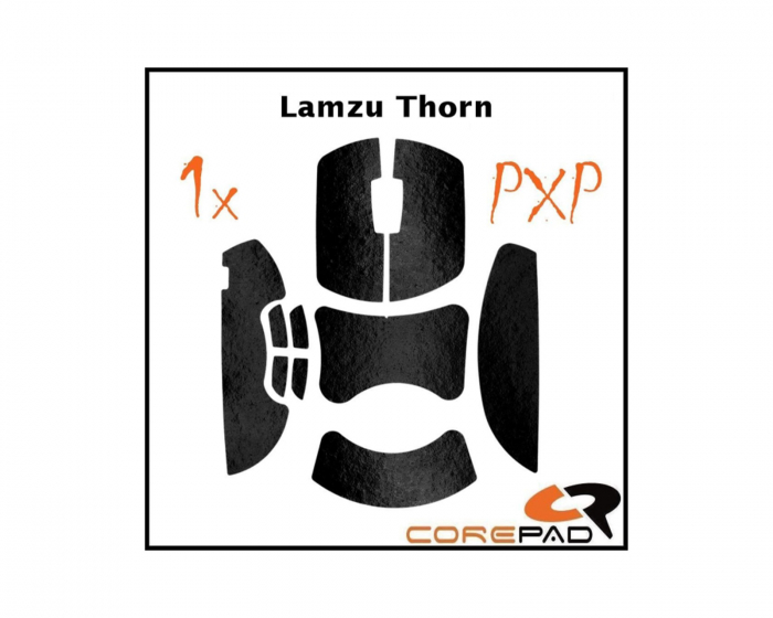 Corepad PXP Grips til Lamzu Thorn - Svart