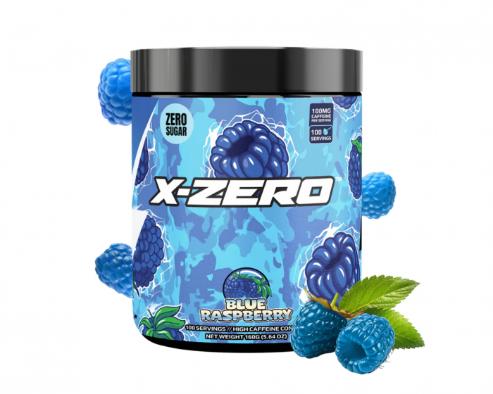 X-Gamer X-Zero Blueraspberry - 100 Porsjoner