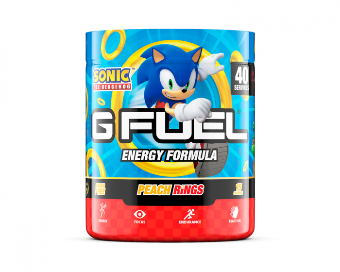 G FUEL Sonic Peach Rings - 40 Porsjoner