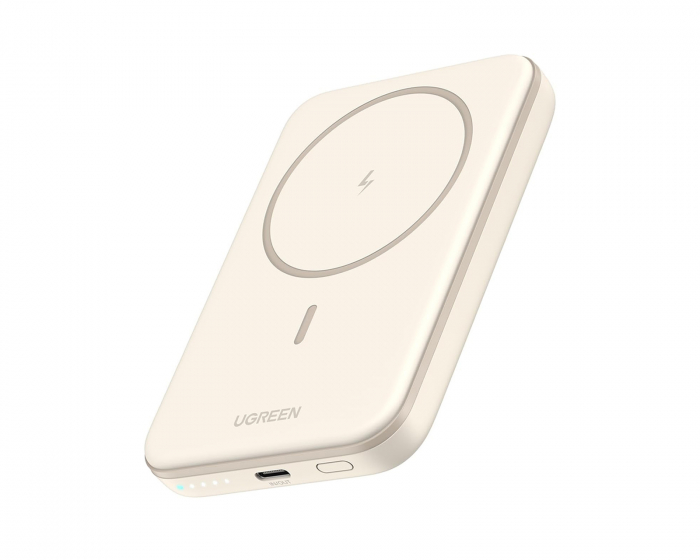UGREEN Trådløs Magnetisk Powerbank 5000 mAh - Beige