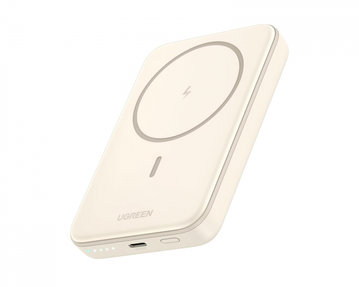 UGREEN Trådløs Magnetisk Powerbank 10 000 mAh - Beige