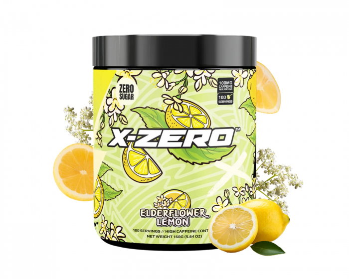 X-Gamer X-Zero Elderflower Lemon - 100 Porsjoner